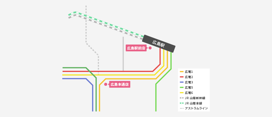 広島エリア　路線図