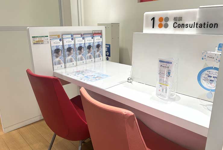 店舗接客カウンター