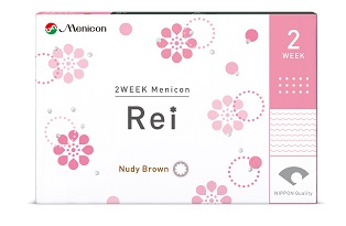 2WEEK Menicon Rei　茶　正面パッケージ.jpg